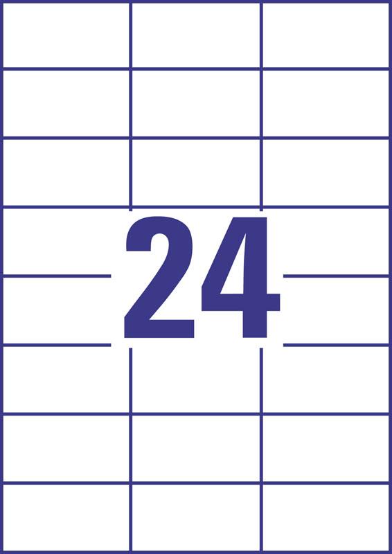 Universal Labels A4 70 x 37 mm