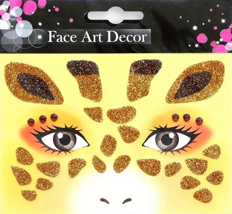 Gesichts-Sticker Giraffe