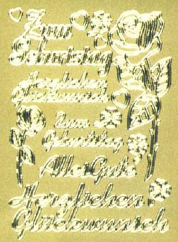 Relief birthday sticker