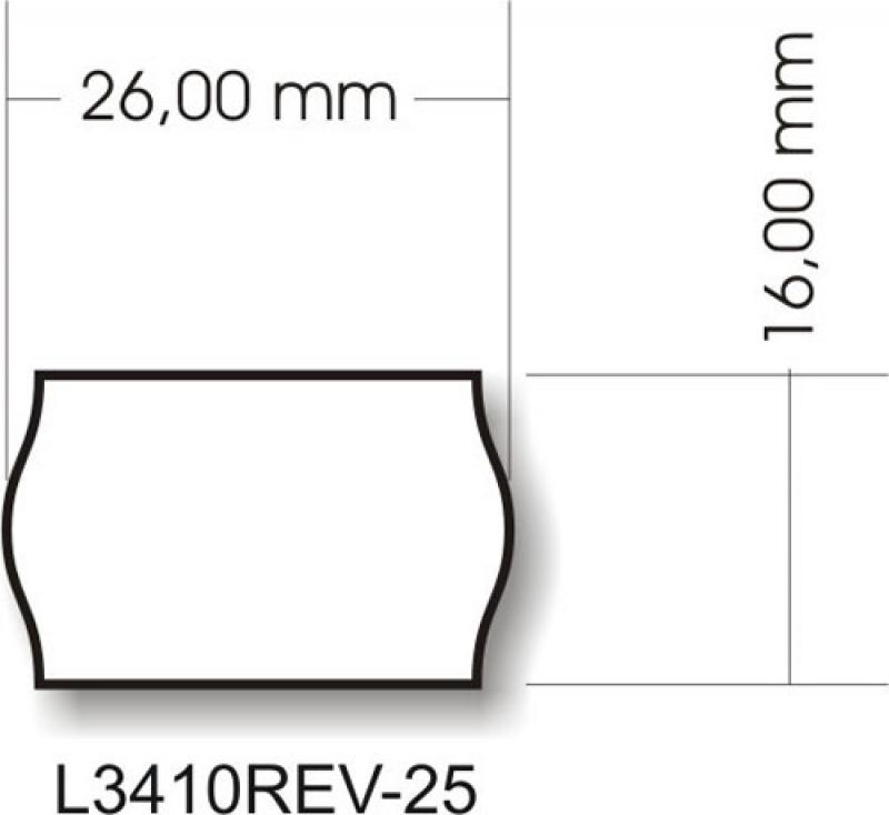 Removable price labels A4 26 x 16 mm