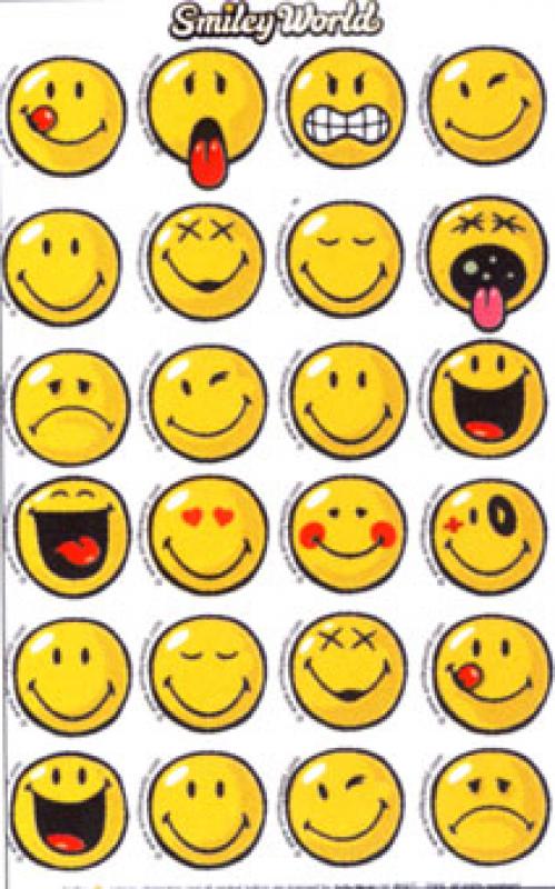 Smiley Papier Sticker Emoticon