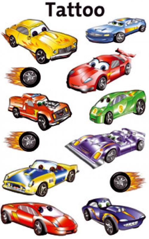 Tattoos Cars waterproof