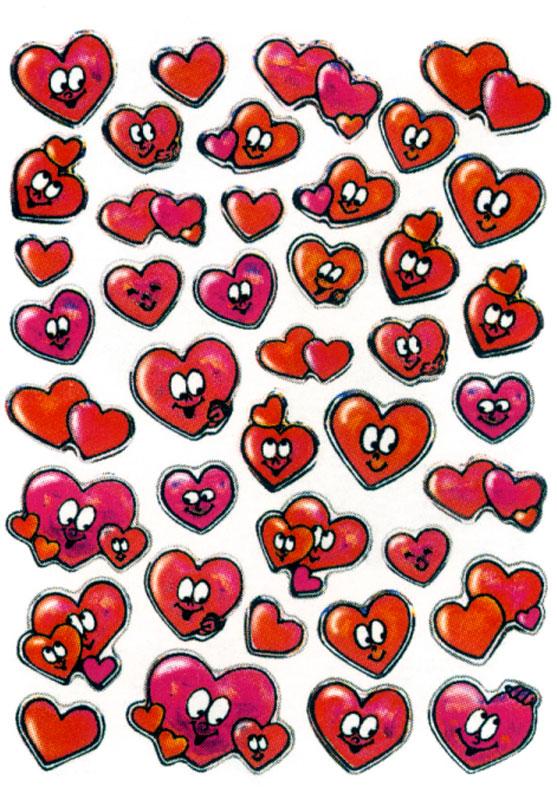 Crystal Sticker Heart Face
