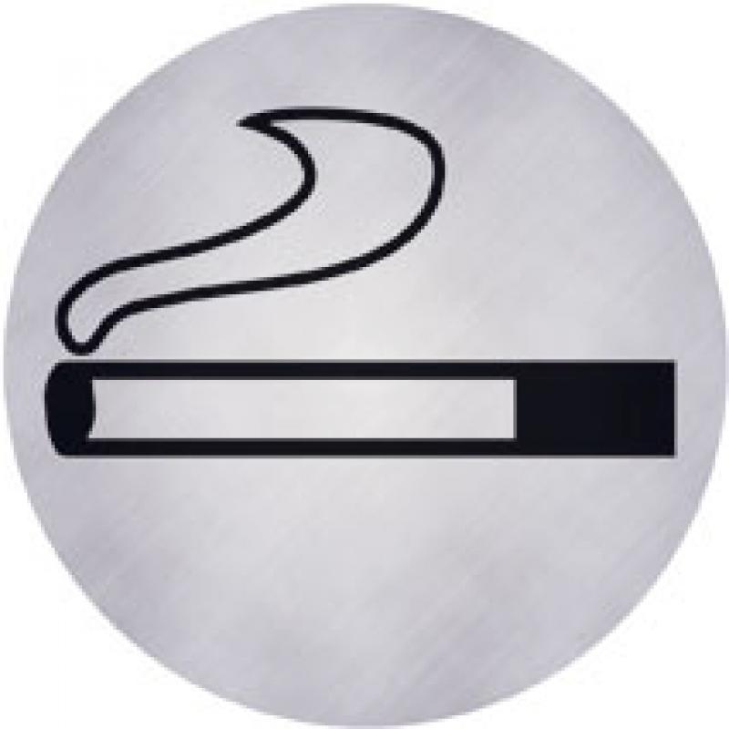 Hinweisschild Raucher silber