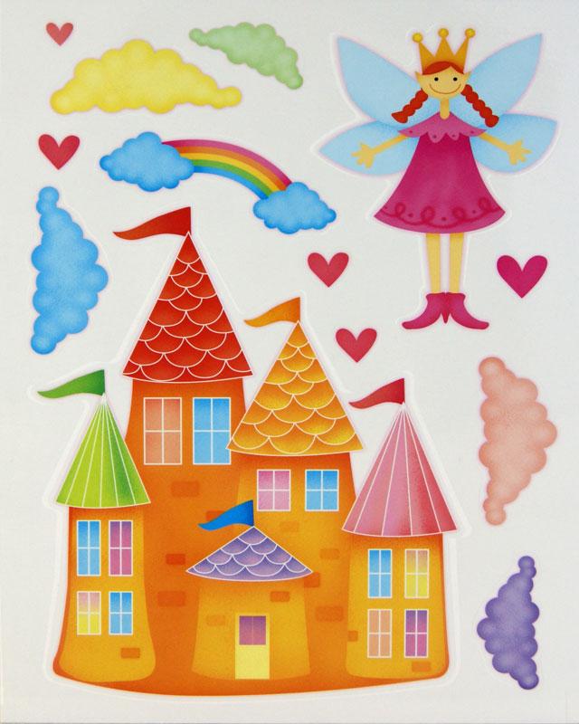 Wand-Dekoration Prinzessin Schloss
