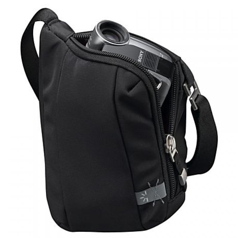 Trendy camera/camcorder sling bag black - XNDC58