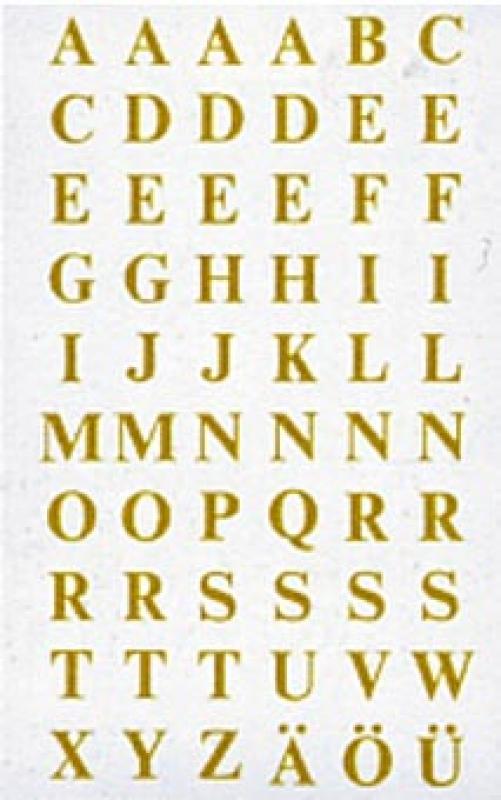 Transparent foil letters 7,5 mm