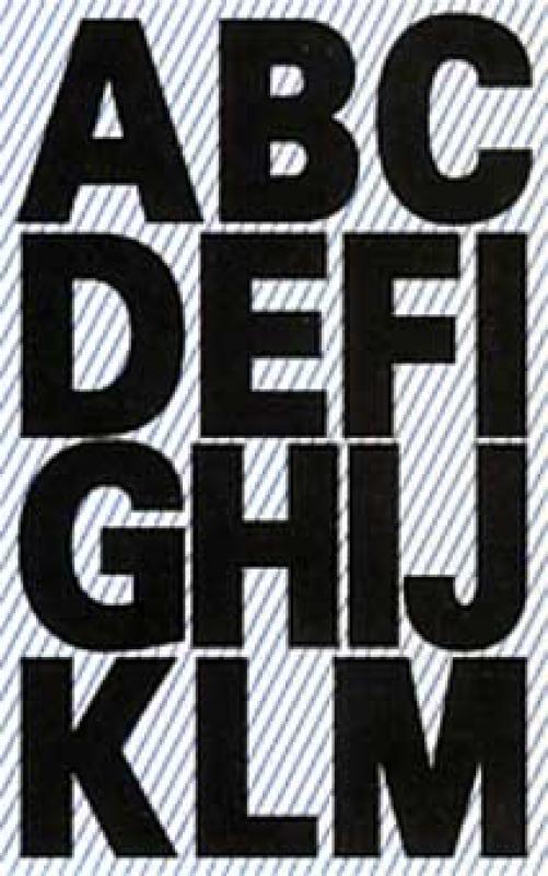 Weatherproof foil letters 25 mm silver
