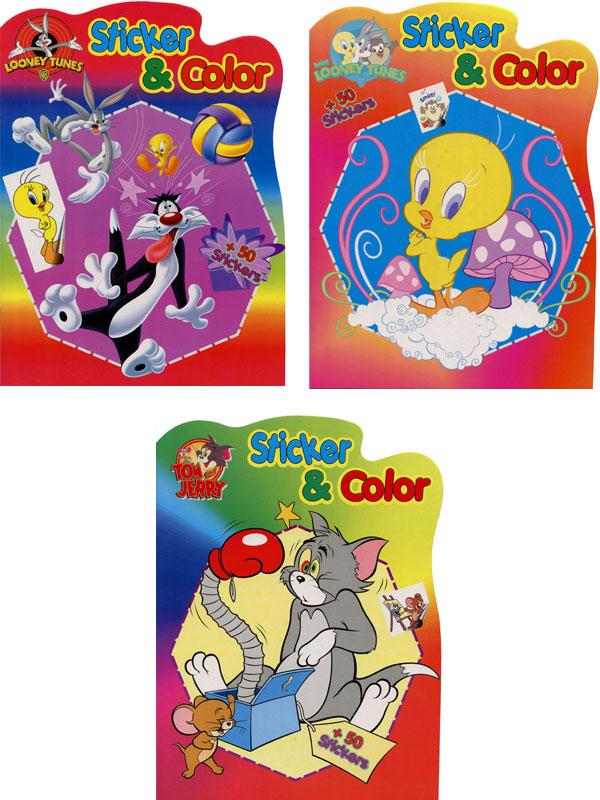 3 stickers & coloring book DIN A4 Sticker & Color