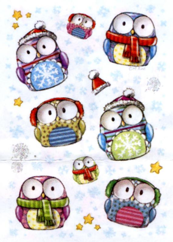 Wobble Eye Sticker Owl