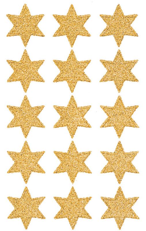 Weihnachts Sterne Glimmer gold