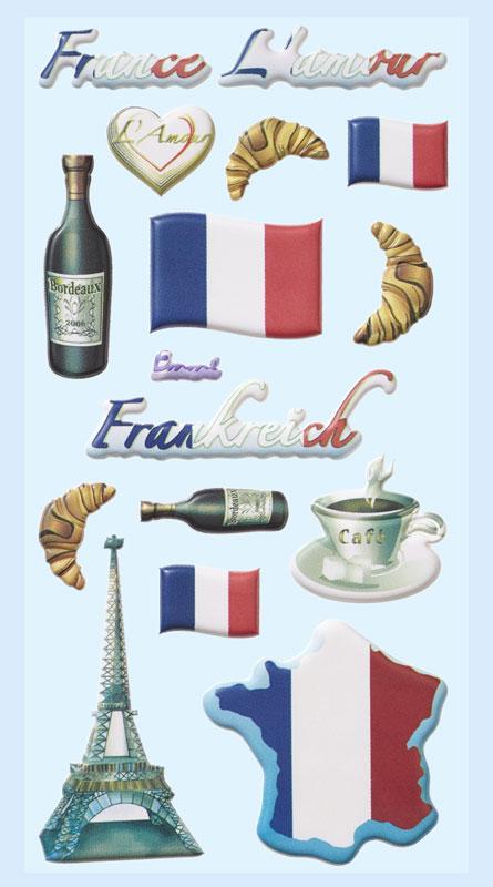 Schaumstoff Sticker Land Frankreich