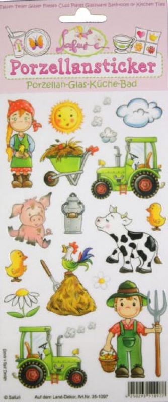 Porzellansticker Auf dem Land-Dekor