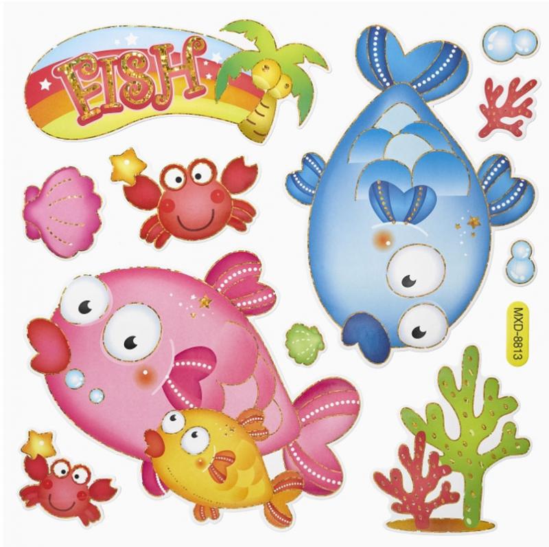2 D Sticker XXL, Kugelfisch
