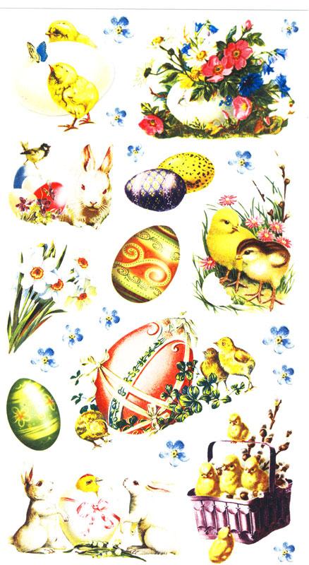 Easter egg sticker paper face VII