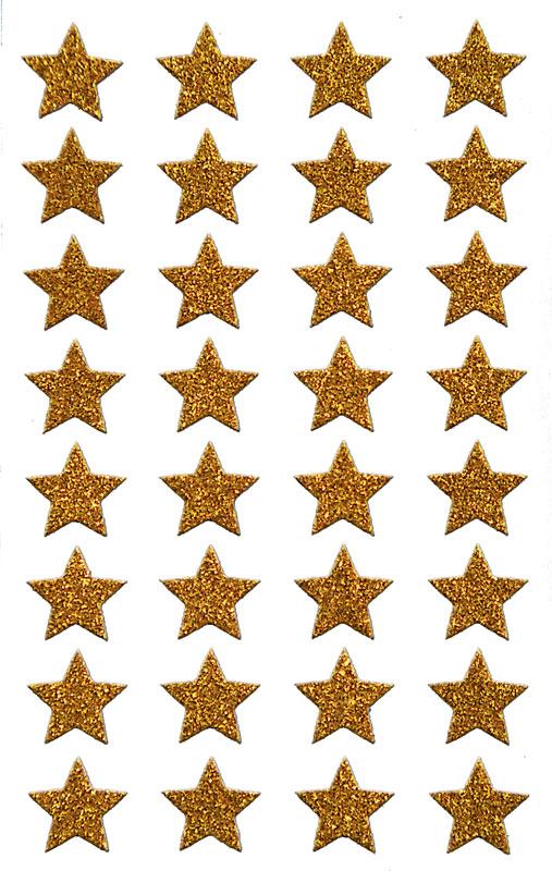 Edel Sticker Sterne gold