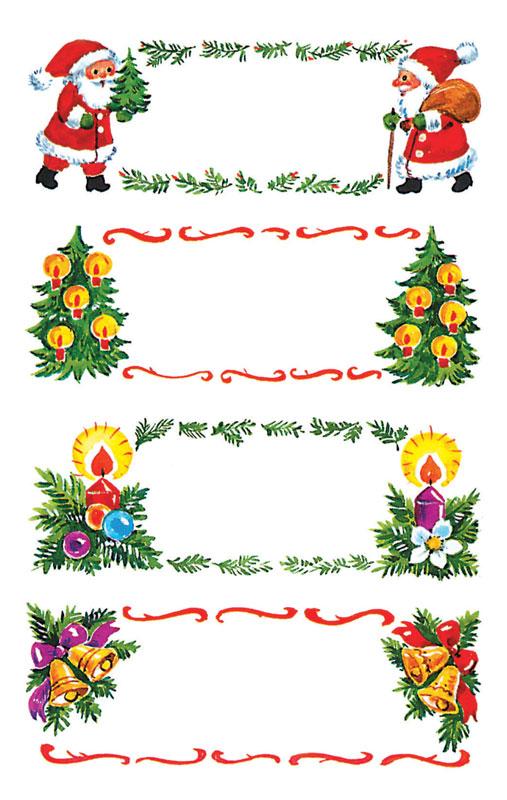 Festive Christmas Labels