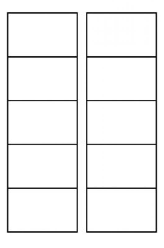 Business cards microperforated matt white 185 g