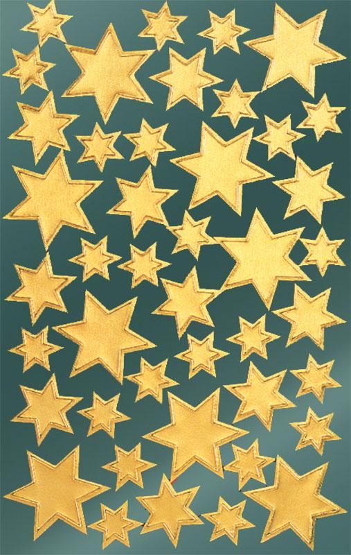 Shiny foil stickers gold star