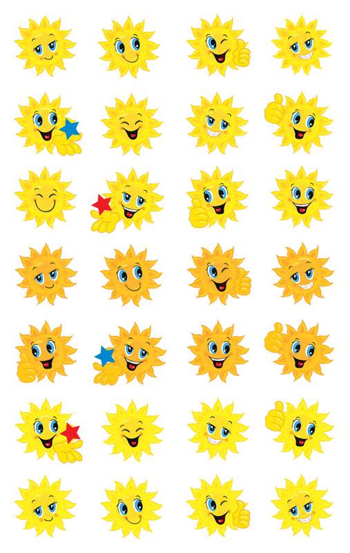 reward sticker sun
