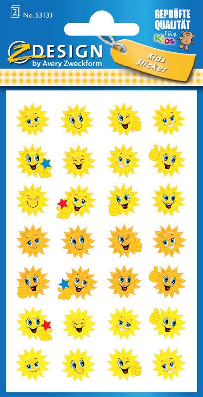 reward sticker sun