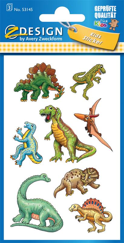 Dino Spaß Papier Sticker