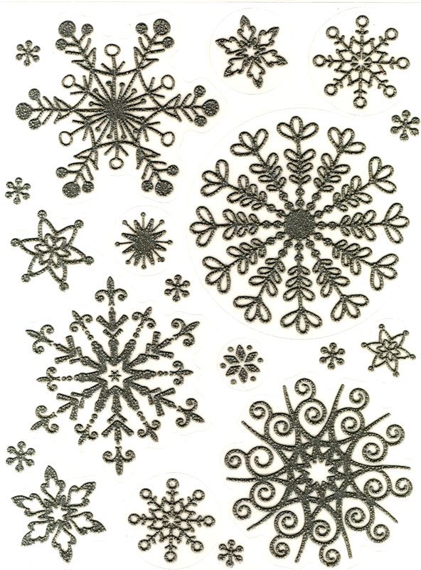 Snowflakes silver II