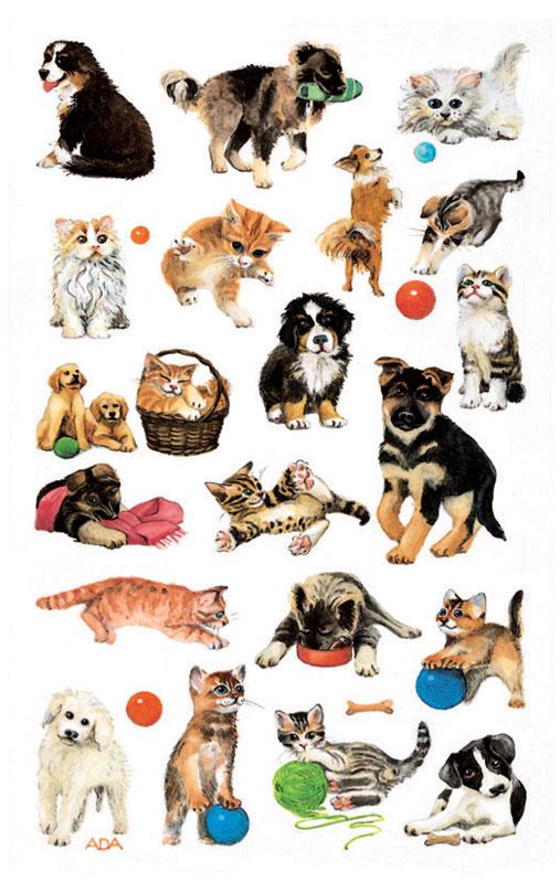 Witzige Hunde-Sticker, Basteln mit Papier