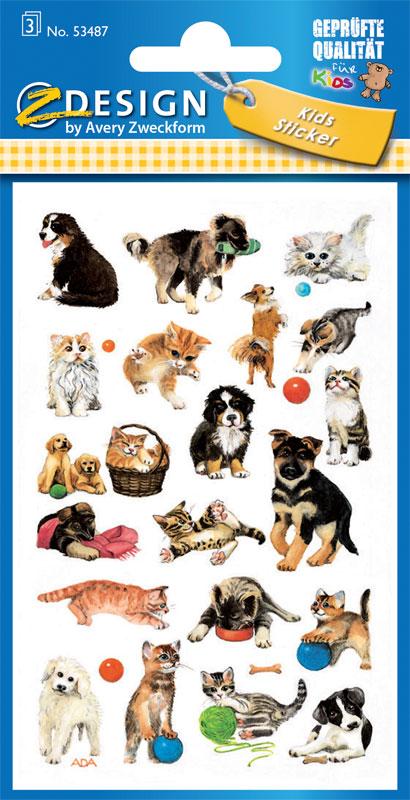 Dogs & Cats Paper Sticker