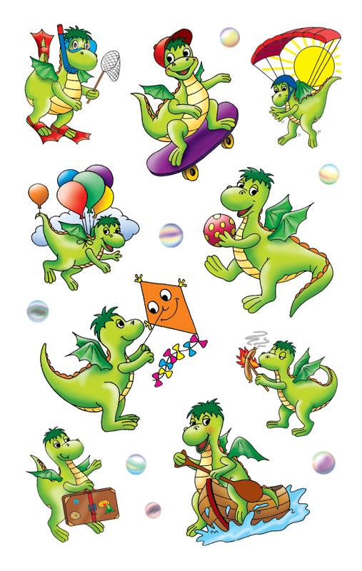 Sticker kleiner Drache Papier