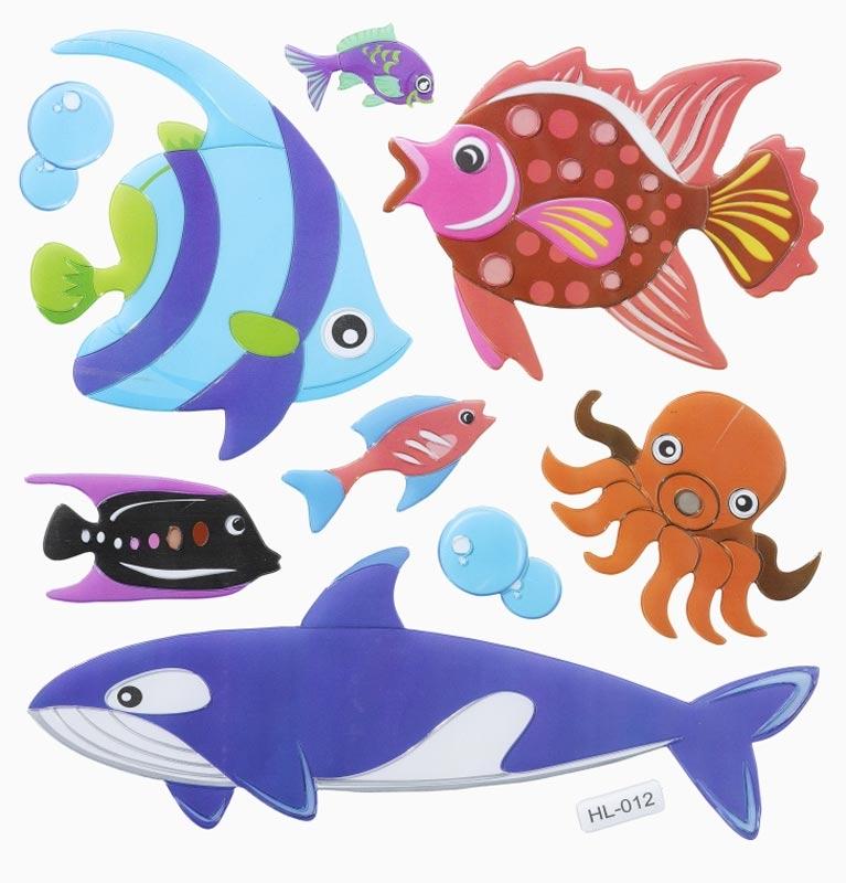 Foliensticker 2D-XXL Meerestiere Fische