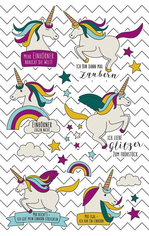 Deco Sticker Unicorns Sayings