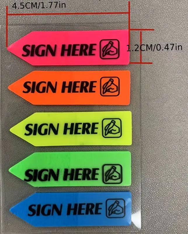Contract signature Arrow index Memo Sticky note