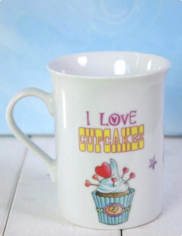 Porzellansticker Cupcake
