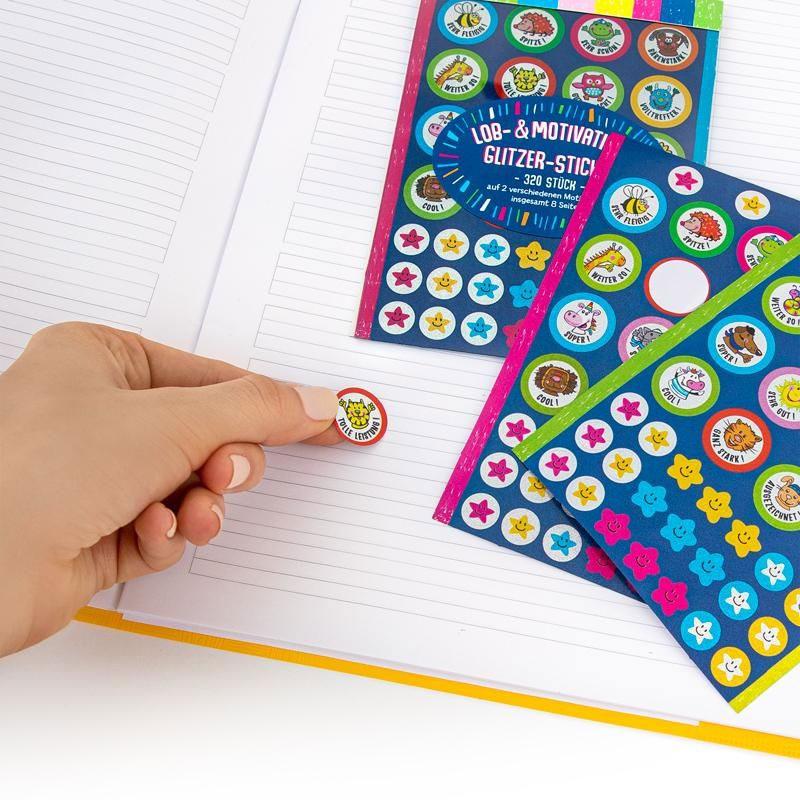 Motivation teacher sticker block 320s