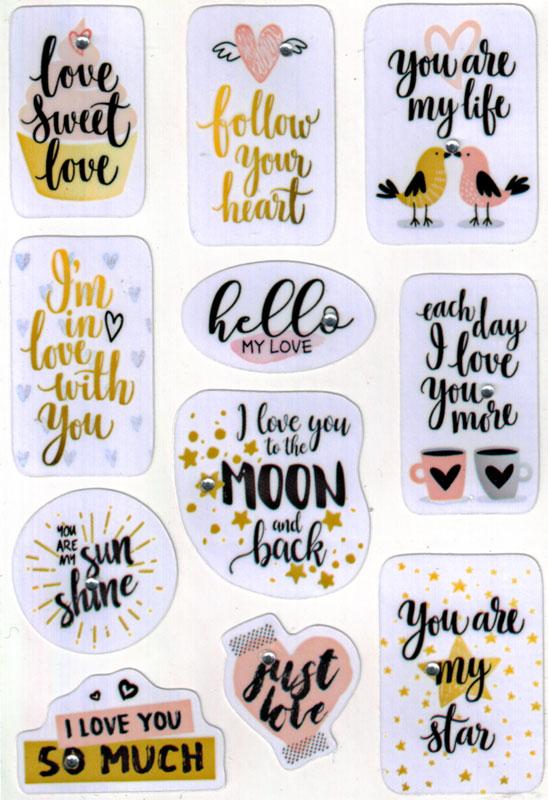 Sticker I Love You Jewel