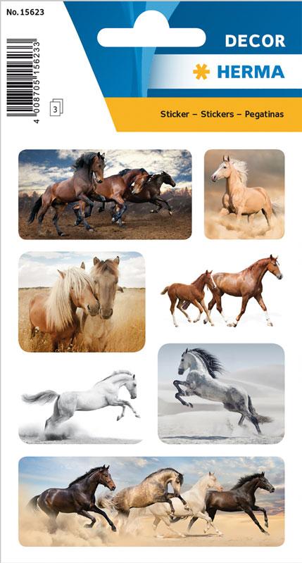 Sticker wild horses paper