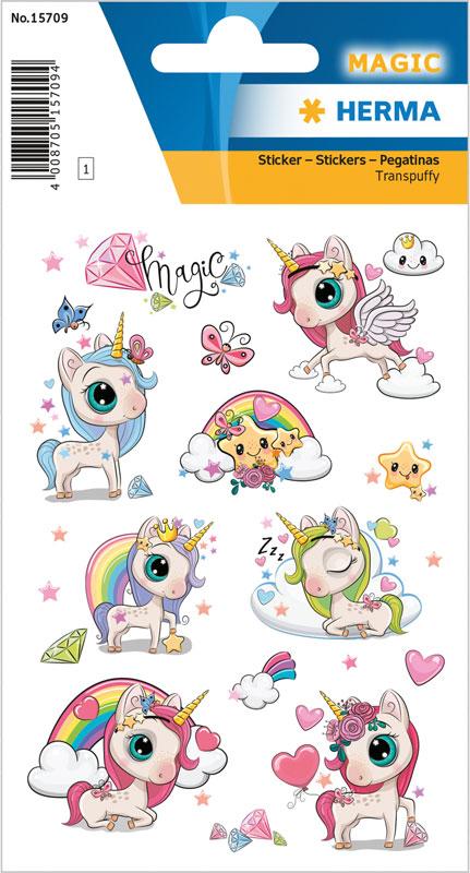 Sticker Verzaubertes Einhorn
