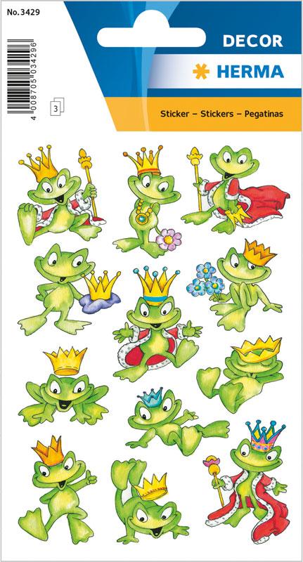 Frösche Papier Sticker