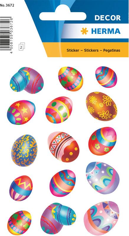 Oster Sticker Eier beglimmert