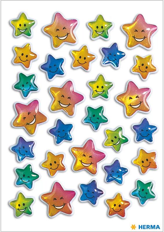 Crystal Sticker colorful stars
