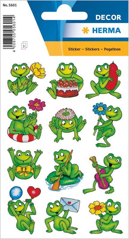 Frösche Papier Sticker