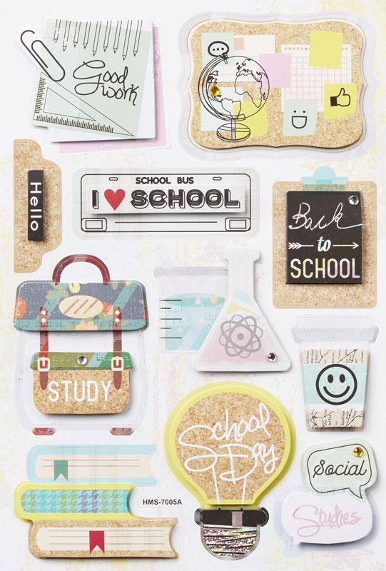 Papier Sticker Schule