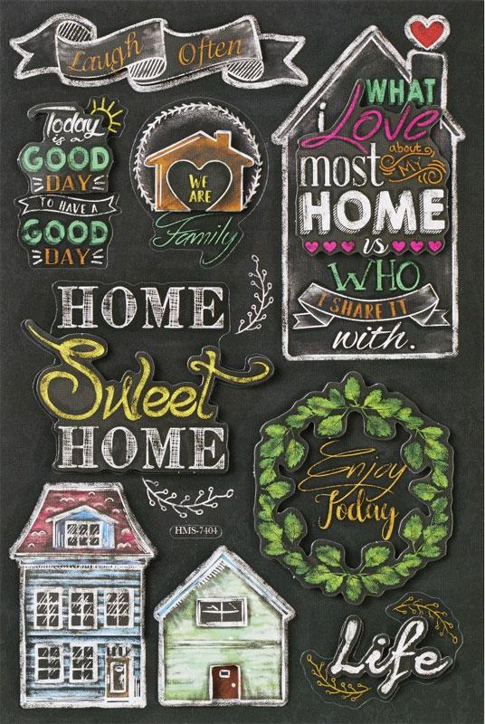 3D Paper Sticker Sweet Home