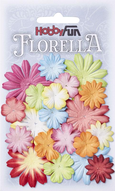 FLORELLA Mulberry paper flowers MIX I 2 - 4 cm