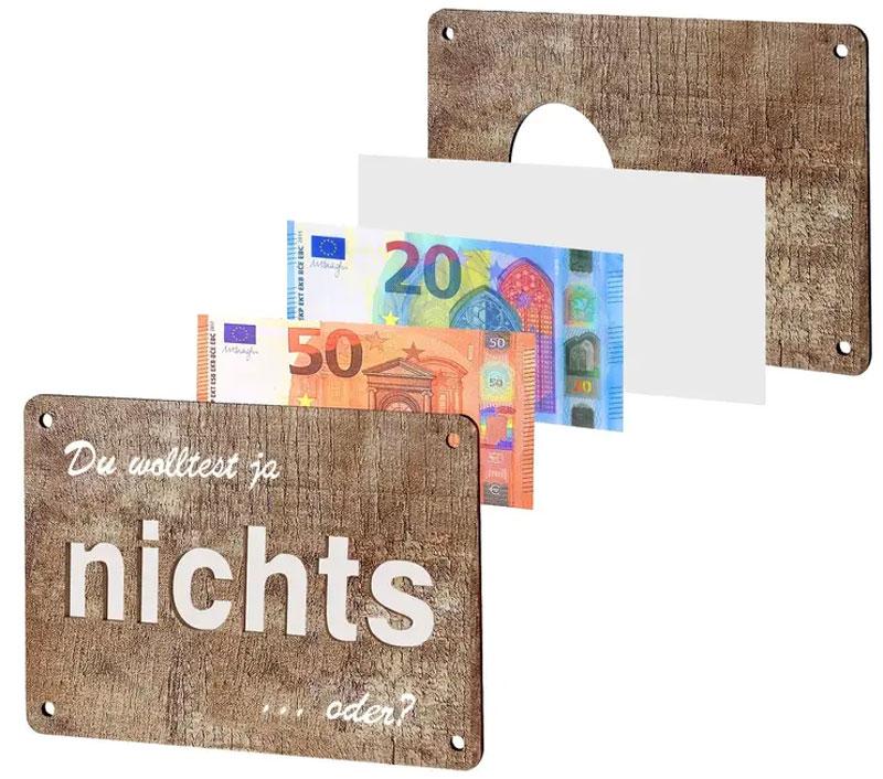 Geldgeschenkkarte NICHTS