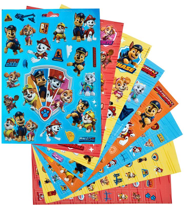 Stickerblock mit Metallic Stickern 8 Blatt Paw Patrol