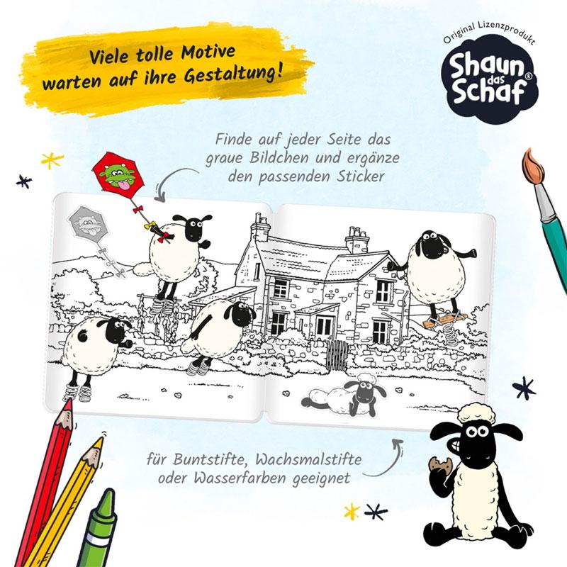 Stickermalbuch  SHAUN DAS SCHAF