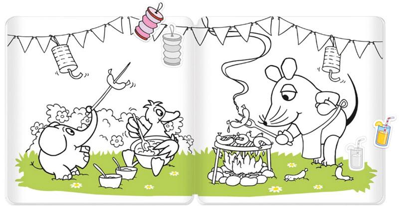 Die Maus Stickermalbuch