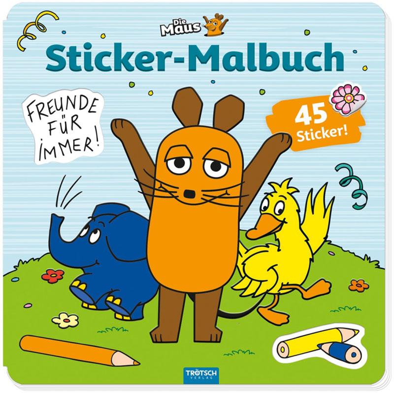 Die Maus Stickermalbuch